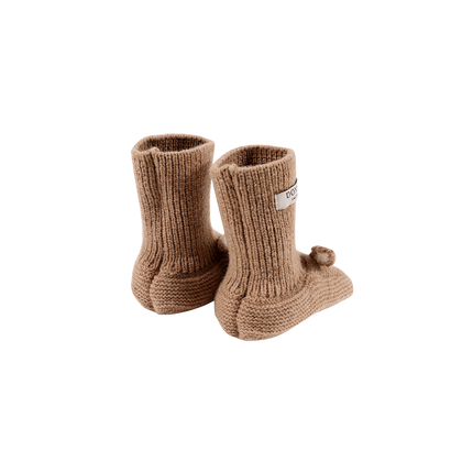 Maicer Merino Wool Booties | Fluffy Bunny | Hazelnut