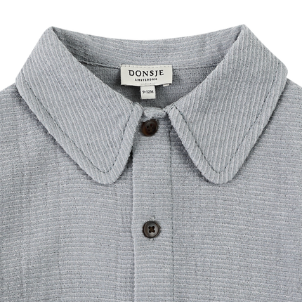 Lukian Shirt | Golden Retriever | Foggy Blue