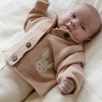 Danta Cardigan | Fluffy Bunny | Rose Mocha