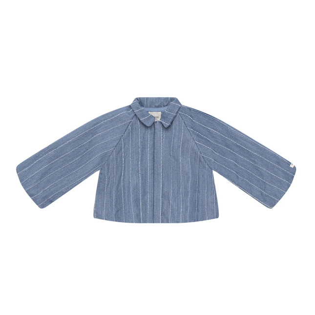 Cyran Jacket | Foggy Blue Striped