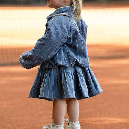 Cyran Jacket | Kinderjas | Foggy Blue Striped