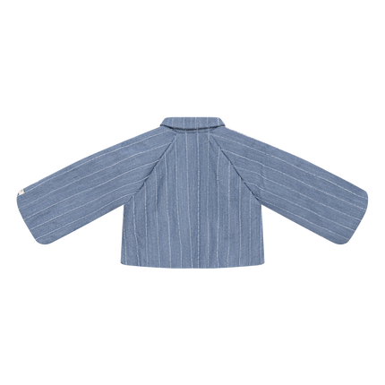 Cyran Jacket | Kinderjas | Foggy Blue Striped