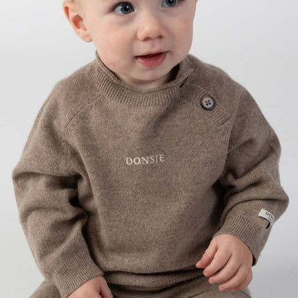 Collyns Cashmere Wool Sweater | Dusty Brown