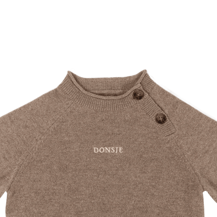 Collyns Cashmere Wool Sweater | Dusty Brown