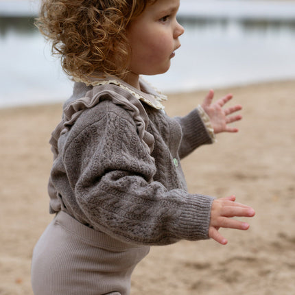 Enzi Leggings | Grey Violet