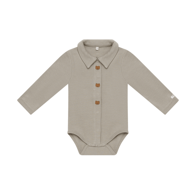 Finnian Bodysuit | Bears | Dusty Green