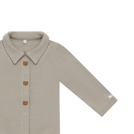 Finnian Bodysuit | Bears | Dusty Green
