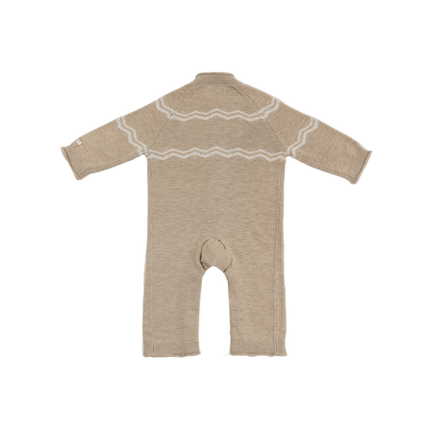 Guillaume Merino Wool Jumpsuit | Bears | Latte Melange