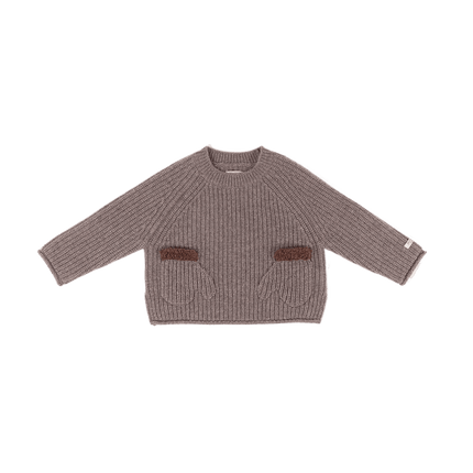 Pawien Merino Wool Sweater | Dark Taupe Melange
