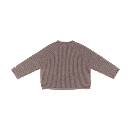 Pawien Merino Wool Sweater | Dark Taupe Melange