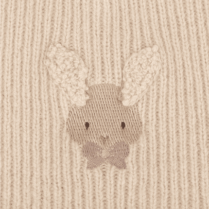 Vikkie Merino Wool Dress | Meisjesjurk | Fluffy Bunny | Soft Sand