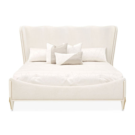 Michael Amini La Terrazza Panel Bed - Creamy Pearl