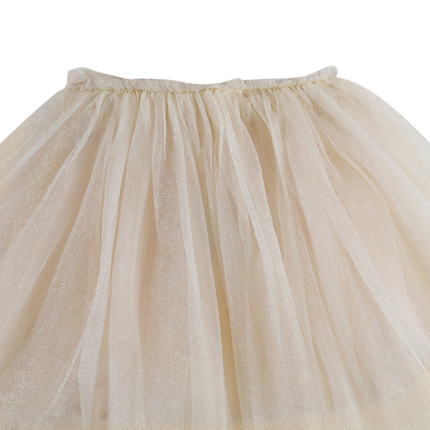 Pien Skirt | Meisjesrok | Off White Metallic