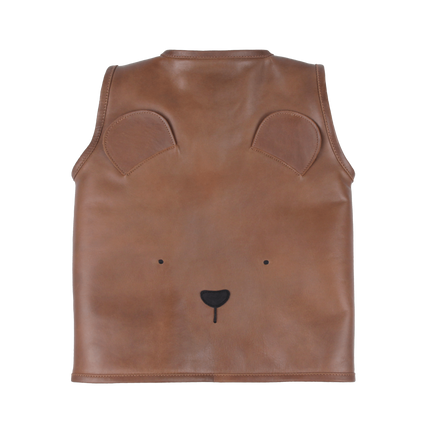 Noa Gilet | Bear | Cognac Classic Leather