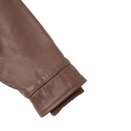 Yuki Leather Jacket | Kinderjas | Bear | Cognac Leather