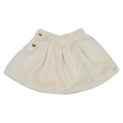 Qisabelle Skirt | Off White Teddy