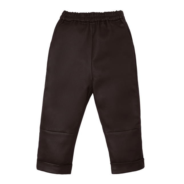 Bobbie Leather Trousers | Kinderbroek | Chocolate Leather
