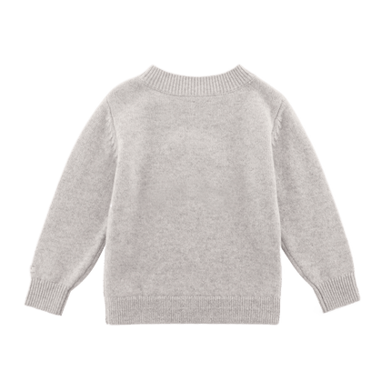 Denn Merino Wool Sweater | Kindertrui | Lammy | Soft Grey Melange
