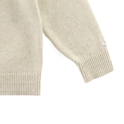 Denn Merino Wool Sweater Dog Arctic Ivory Melange | Kindertrui