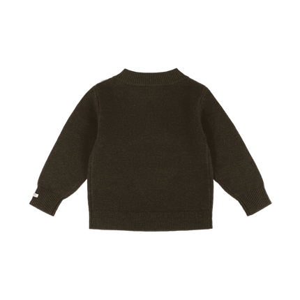 Denn Merino Wool Sweater | Kindertrui | Terrier | Dark Olive