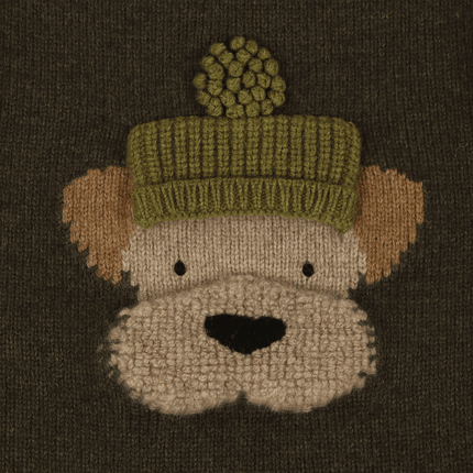 Denn Merino Wool Sweater | Kindertrui | Terrier | Dark Olive