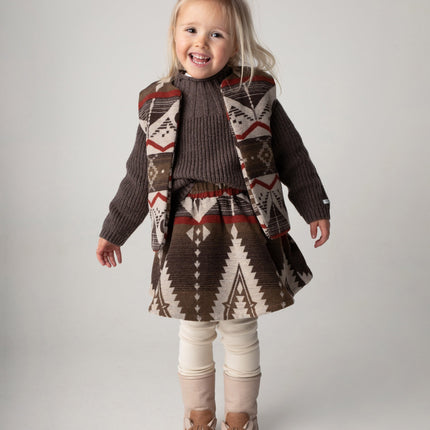 Siessie Skirt | Dusty Brown Melange