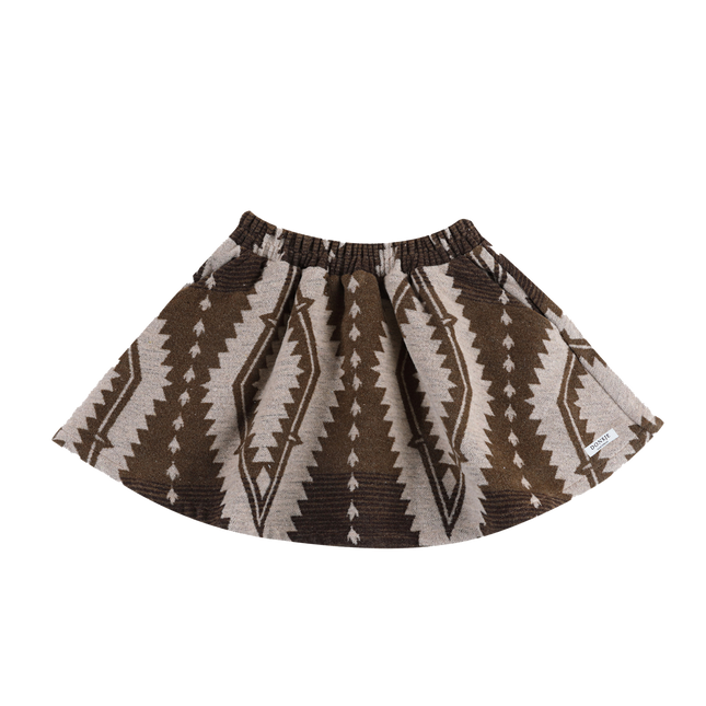 Siessie Skirt | Dusty Brown Melange