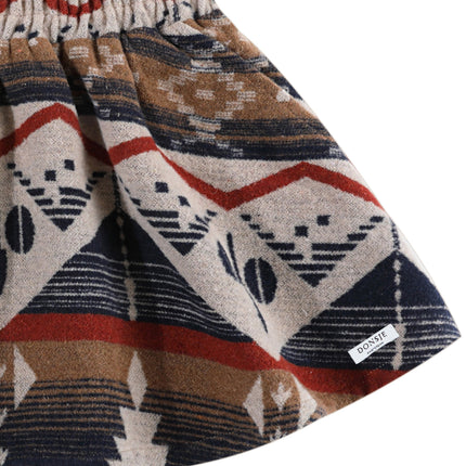 Siessie Skirt | Meisjesrok | Blue Marine Melange