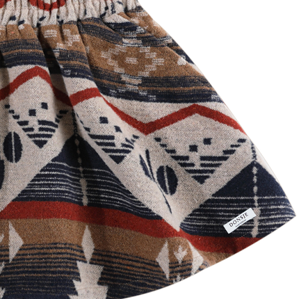 Siessie Skirt | Meisjesrok | Blue Marine Melange