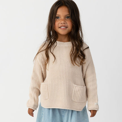 Stella Sweater | Kindertrui | Soft Sand