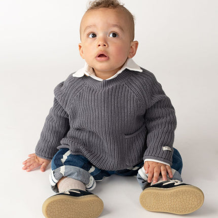 Stella Sweater Stone Grey | Kindertrui