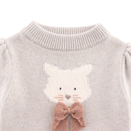 Denna Merino Wool Sweater | Cat | Ash Rose