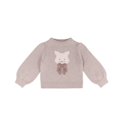 Denna Merino Wool Sweater | Cat | Ash Rose Melange