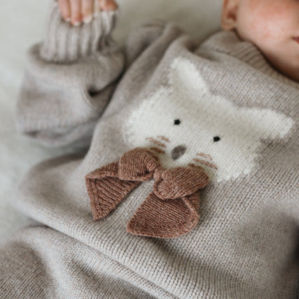 Denna Merino Wool Sweater | Cat | Ash Rose Melange
