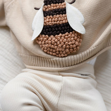 Valenthe Sweater | Kindertrui | Bee | Biscuit