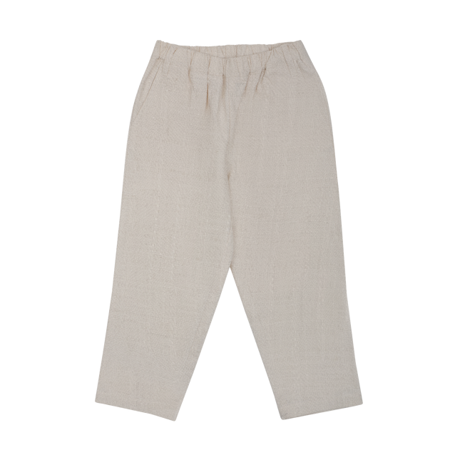 Senne Trousers | Warm White Melange