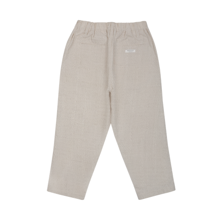 Senne Trousers | Warm White Melange