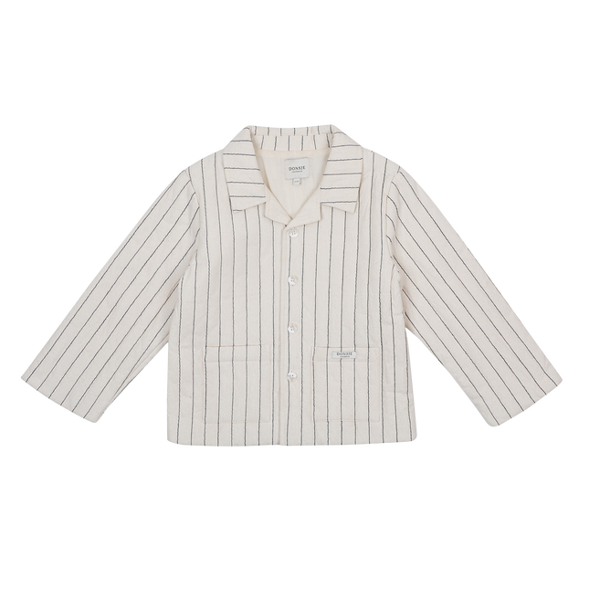 Orselle Jacket | Soft Sand - Blue Striped