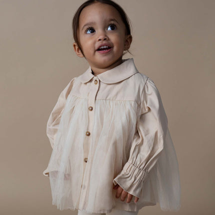 Venne Blouse | Kinderblouse | Soft Taupe