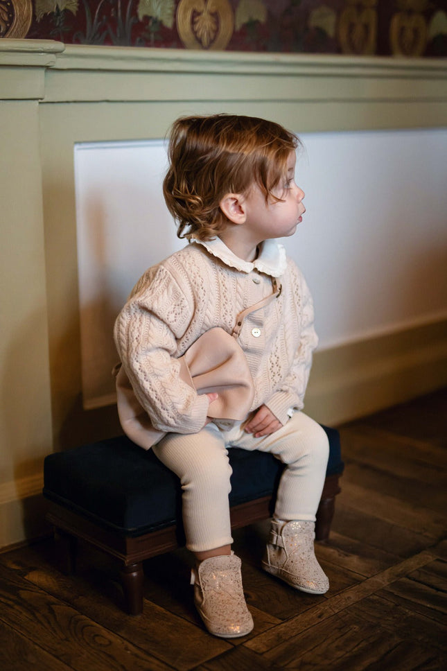 Danik Merino Wool Cardigan | Soft Sand