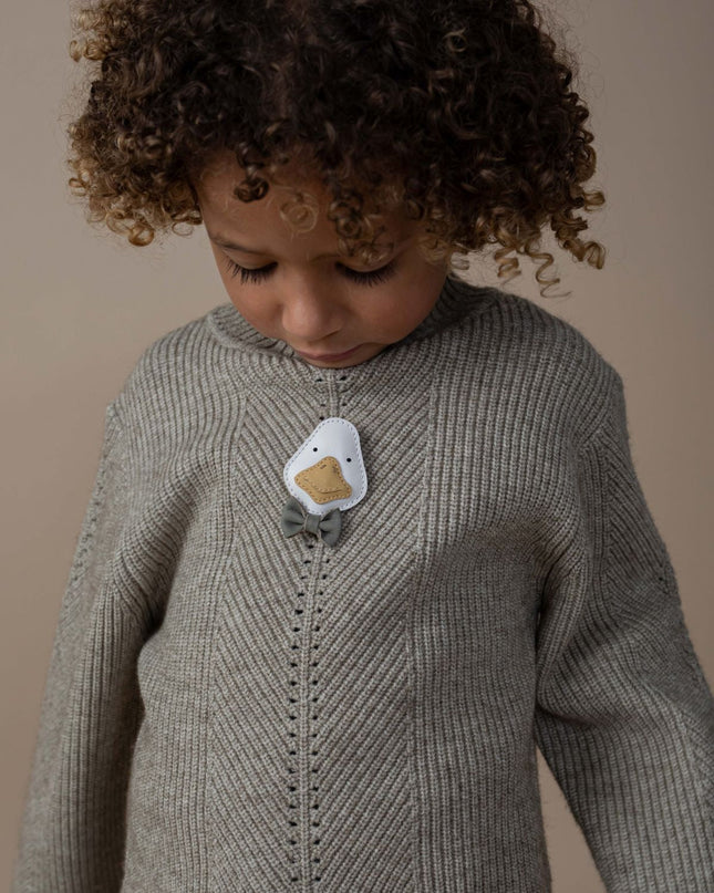 Caseley Sweater | Kindertrui | Sesame Melange