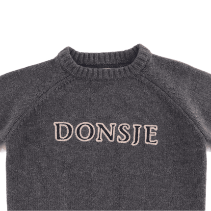 Fionn Merino Wool Sweater | Kindertrui | Cloudy Grey Melange
