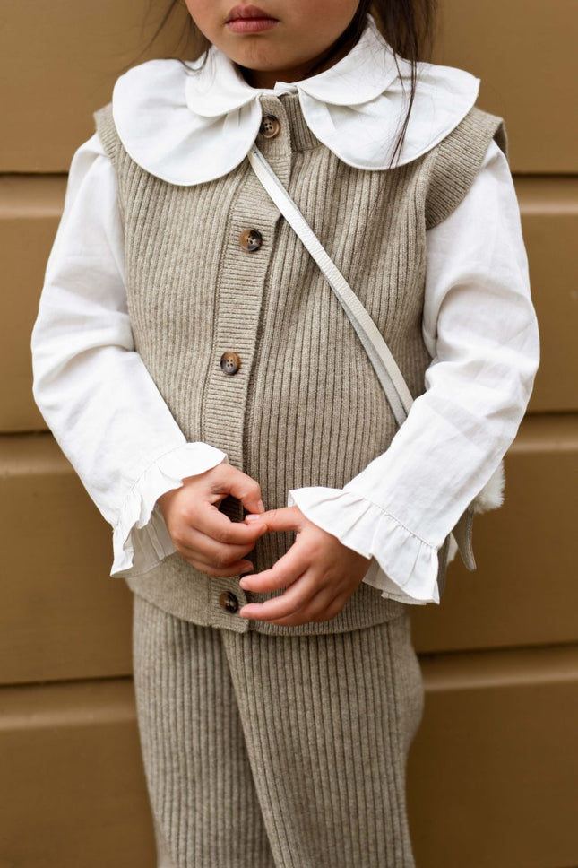 Tjitske Vest | Sesame Melange