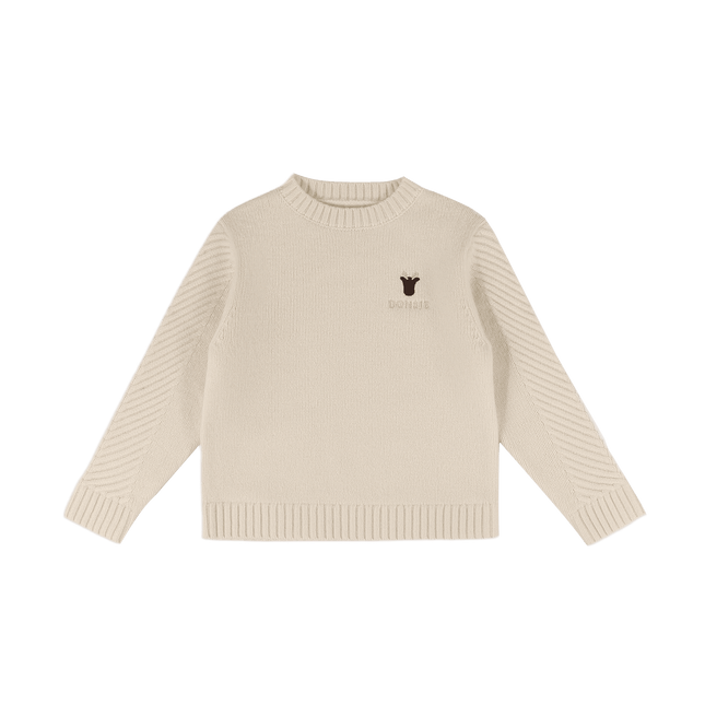 Geeratz Merino Wool Sweater | Moose | Off White