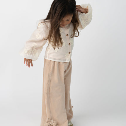 Nolien Trousers | Kinderbroek | Bows | Vintage Rose