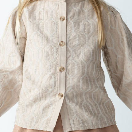 Fini Blouse Soft Taupe | Kinderblouse