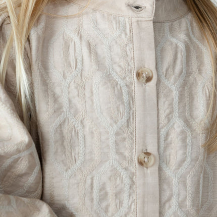 Fini Blouse Soft Taupe | Kinderblouse