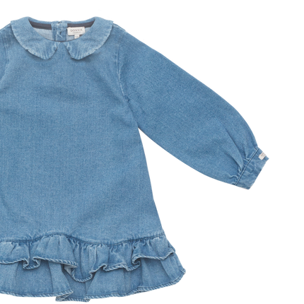 Luus Dress | Meisjesjurk | Vintage Blue