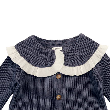 Zoila Cardigan | Kindervest | Blue Marine