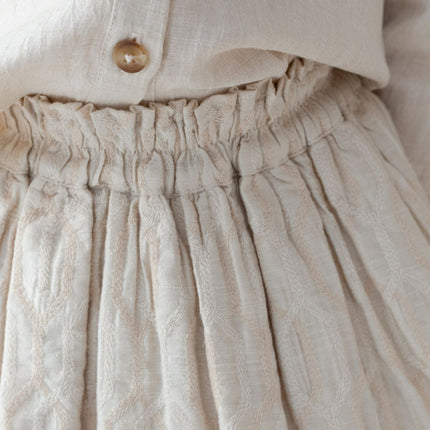 Raylen Skirt | Soft Taupe - Rose Chain